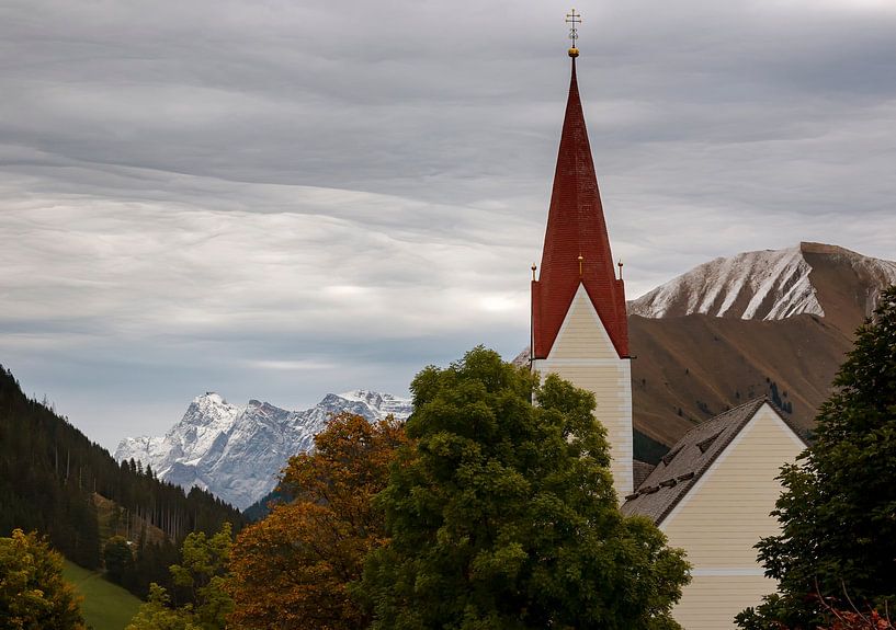 Blick von Berwang auf die Zugspitze von Thomas Heitz