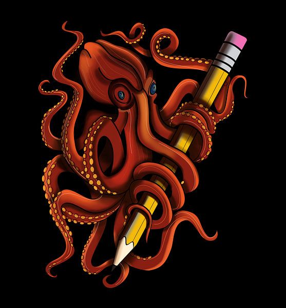 Octopus artist by Th inkt. Digitale Tattoo art
