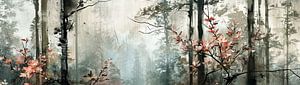 Herbst-Wald-Abstraktion | Wald-Landschaftskunst