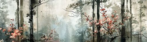 Autumn Forest Abstraction | Forest Landscape Art