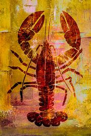 Hummer-Malerei. Rot. von Alie Ekkelenkamp