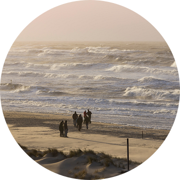 Westerstorm op het Zuiderstrand van Den Haag van Rob Kints