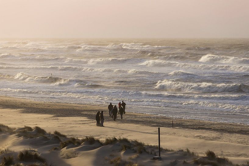 Tempête occidentale sur le Zuiderstrand de La Haye par Rob Kints