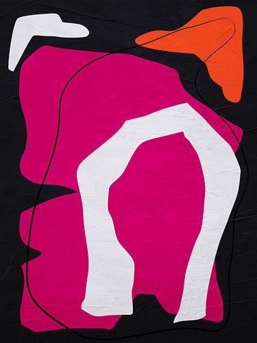 Kleurrijke geometrische organische abstracte kunst