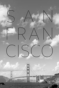 GOLDEN GATE BRIDGE Baker Beach | Text & Skyline