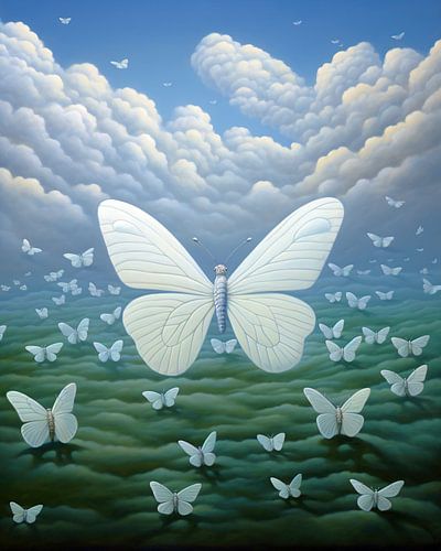 Butterfly Dream: A Surreal Journey in the Sky by Vincent Monozlay