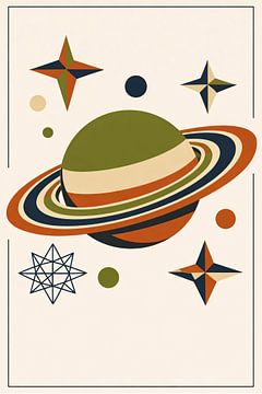 Retro Saturn Space by irgian firmansyah