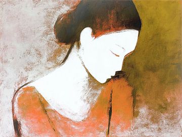 Orange Silence by ARTEO Paintings