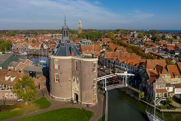 Enkhuizen from above. by Menno Schaefer