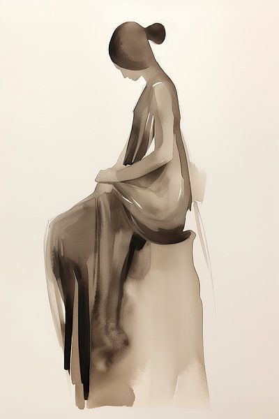 Beige by ARTEO Paintings