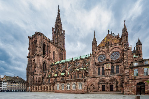 Een blik op de prachtige kathedraal van Straatsburg