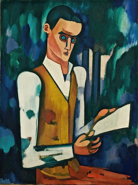 Steel Mask (ca. 1914 - 15) by Amadeo de Souza-Cardoso by Peter Balan