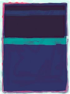 Abstrakte Malerei in den Farben blau