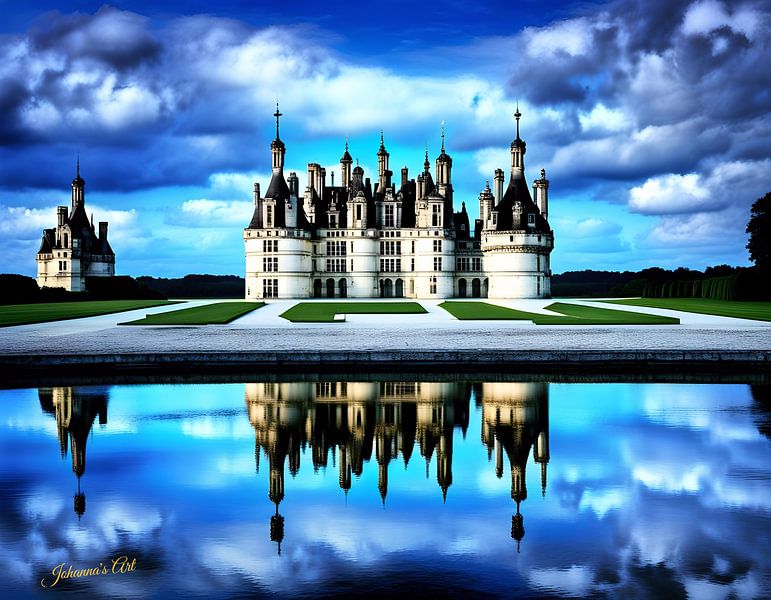 Castle Dreamscape - Château de Chambord, France 1 by Johannas Art Creations