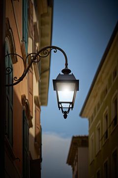 Lantern in the old town centre of Riva del Garda by Heiko Kueverling