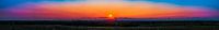 Zonsondergang over skyline stad Eindhoven - Panorama