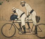 Ramon Casas en Pere Romeu op een tandem, Ramon Casas i Carbó van Meesterlijcke Meesters thumbnail