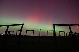 Northern lights at the Pömmelte ring shrine by Stephan Schulz