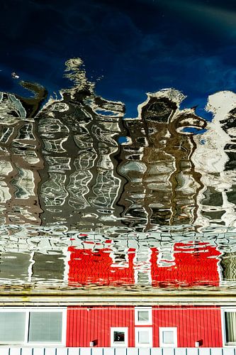 Amsterdam Reflections: Canal Buildings in the Water