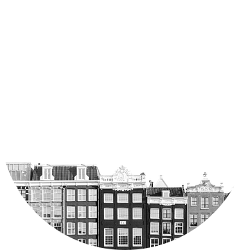Amsterdamse damrak in zwart-wit van Marit Hilarius