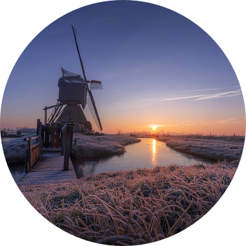 Winterochtend bij de Noordeveldse Molen