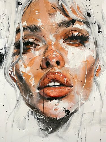 Portrait abstrait moderne