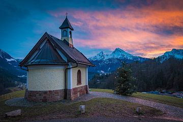 Winter evening in Berchtesgaden by Martin Wasilewski