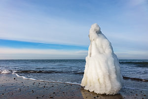 Winter an der Küste der Ostsee
