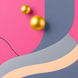 In Pink and Gold by Martine Affre Eisenlohr