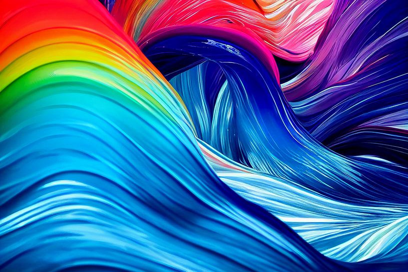 abstrakter Hintergrund mit Wellen Illustration von Animaflora PicsStock