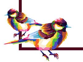 Border Bird Popart