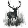 Cerf minimaliste sur Thea