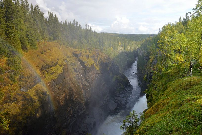 Hällingsåfallet waterfall in Sweden by Karin Jähne