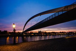 The Hoge Brug in Maastricht by night by Studio Zwartlicht