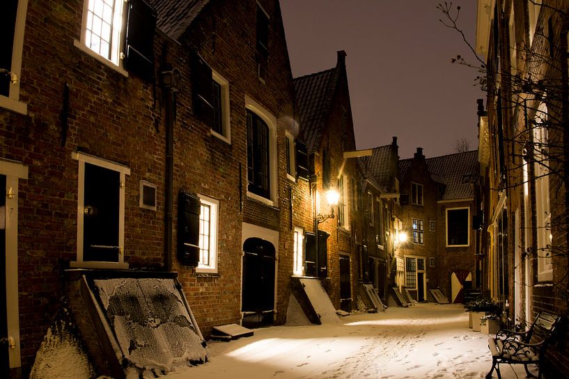 Der Kuiperspoort Middelburg im Schnee von Robbert De Reus