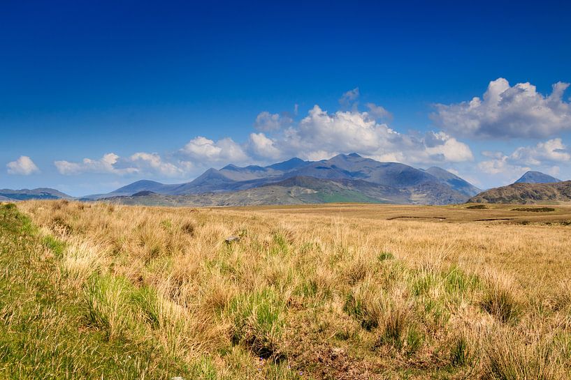 De MacGillycuddy's Reeks op een zonnige dag van Licht! Fotografie