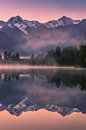 Sonnenaufgang am Lake Matheson, Neuseeland von Henk Meijer Photography Miniaturansicht