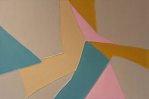 Minimalistische Abstracte Geometrie in Kleur