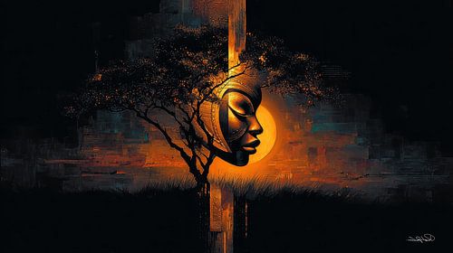 afrikaans-zwart-goud-oranje