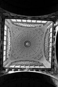Plafond Antwerpen Centraal Station Monochroom
