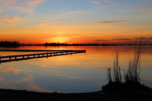 Zonsondergang aan het Schildmeer