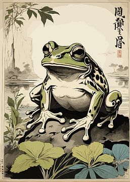 Vintage Japanese Frog by Vicky Hanggara