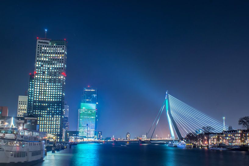 Rotterdam in de nacht van Harm-Jan Tamminga