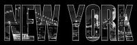 New York City Brooklyn Bridge b/w van Melanie Viola thumbnail