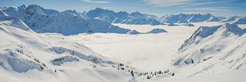 Winter in de Allgäuer Alpen van Walter G. Allgöwer