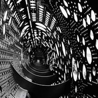 focus in metal, architecture detail