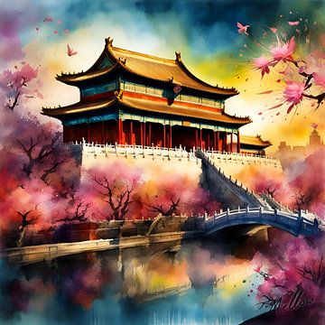 Blooms of the Forbidden City by Mellow Art