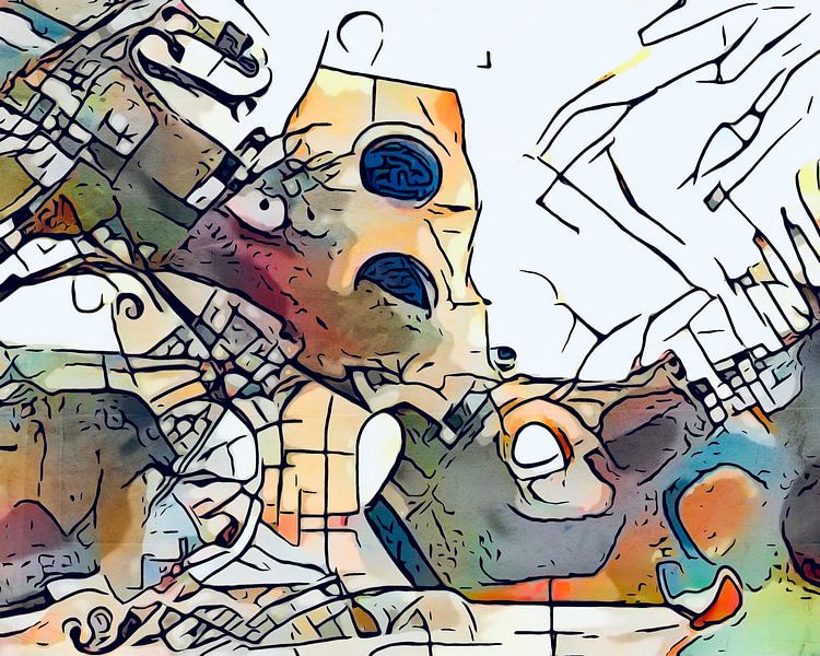 Kandinsky meets Arles, motif 1 by zam art