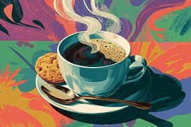 Coffee or Cappuccino abstract illustration