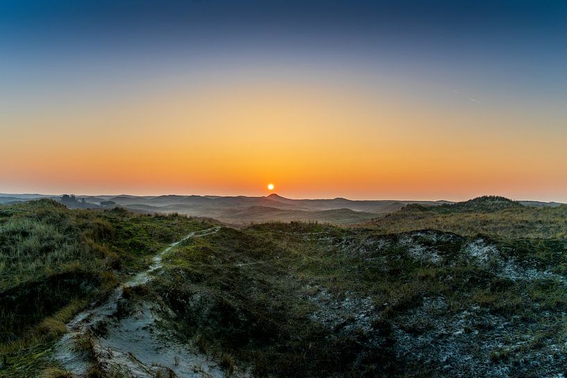 Sunset over the Zwanenwater dunes by Rob Baken